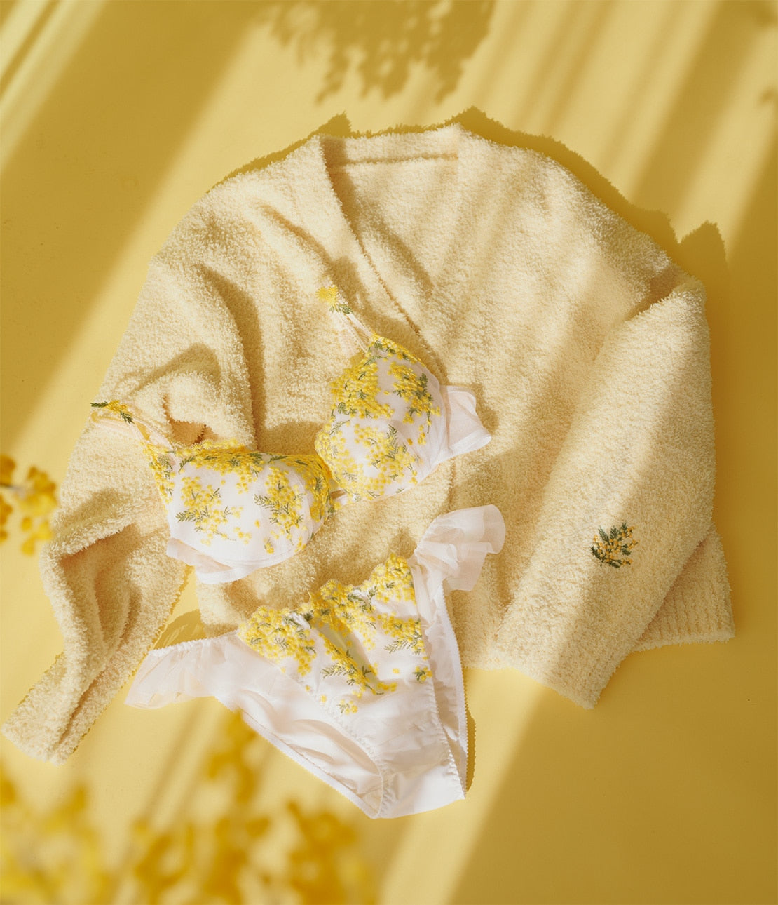 Peach John, Japanese Mimosa Floral Bra