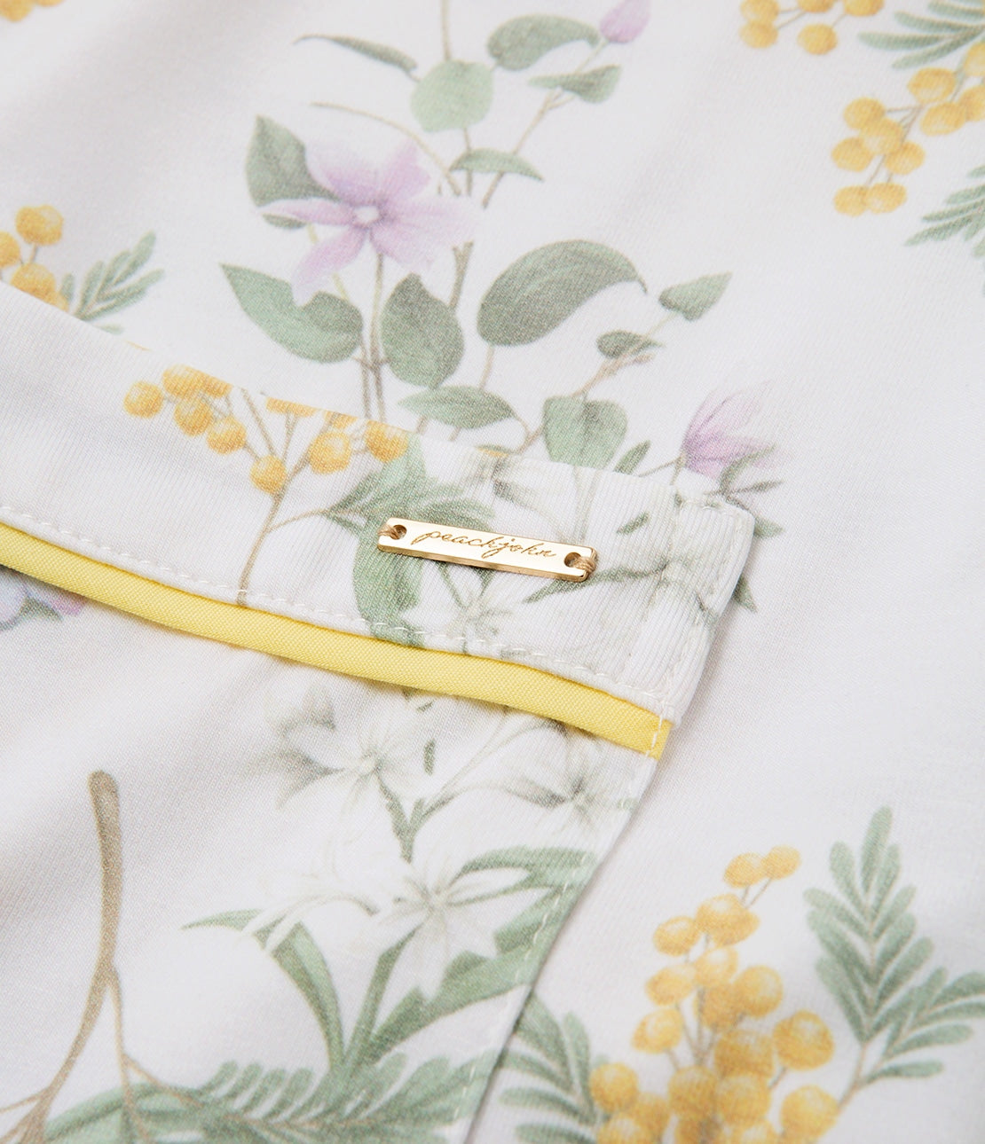 Peach John, Japanese Mimosa Floral Pajamas