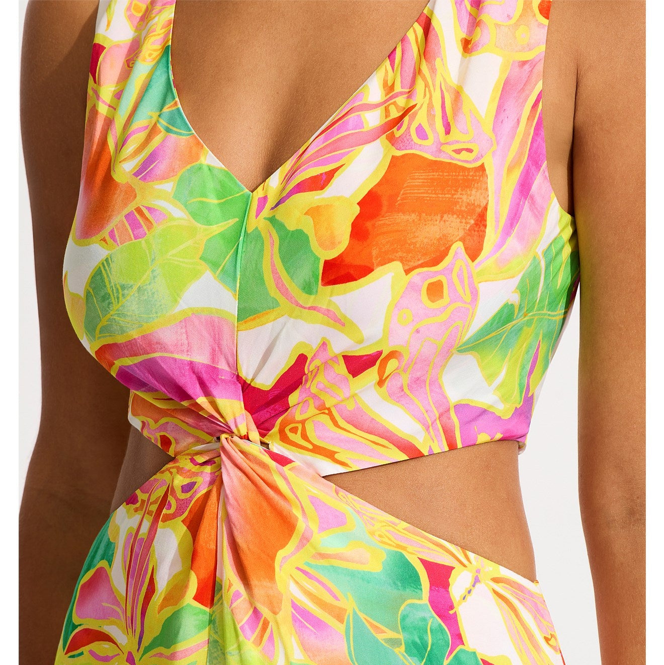 Seafolly Çiçekli Plaj Elbisesi